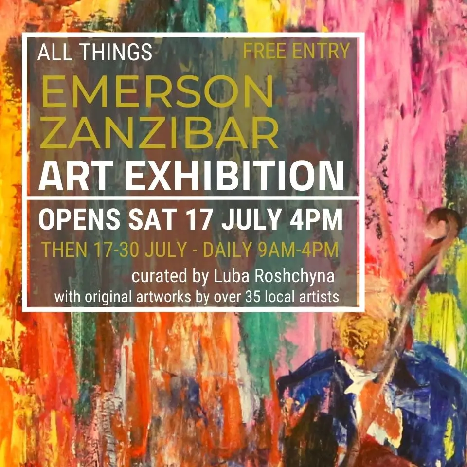Portrait of a Zanzibari artist taking part in the exhibition