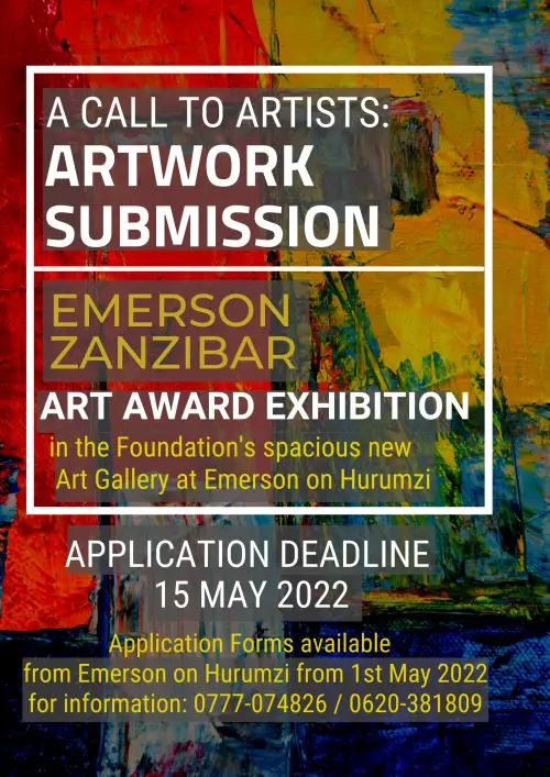 Announcement poster for the 2022 art award