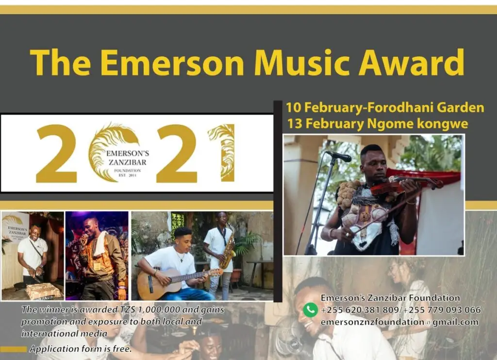 Emerson Zanzibar Foundation Music Award 2021