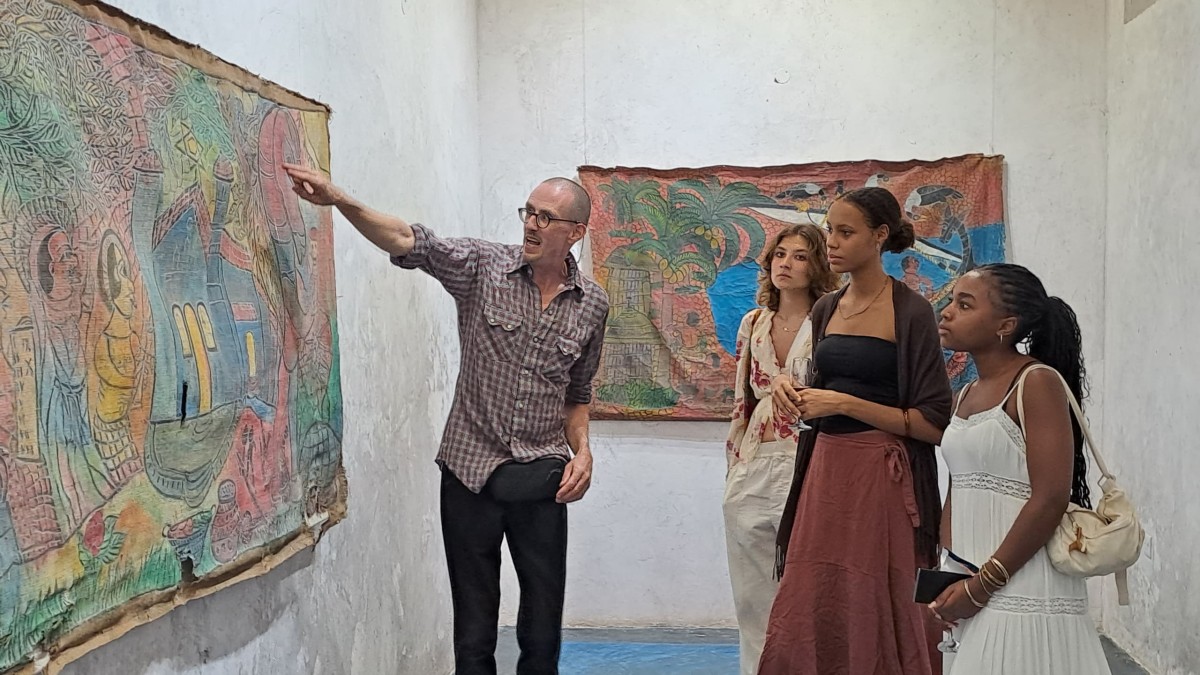 Opening day of the Emerson's Collection Art Exhibition 2025 in Stone Town