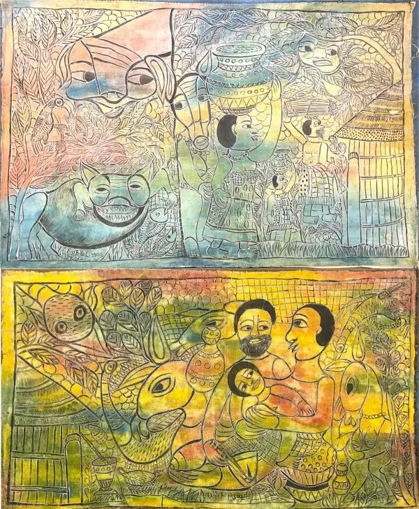 Damian Msagula II and III — artworks from the Outside the Lines exhibition